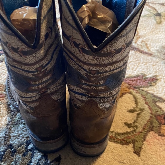 Roper child 9 Brown and Patterned Cowboy Boots - Picture 4 of 9